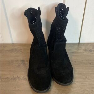 American Rag | Black Suede Women's Western Style Cowgirl Boots - 9